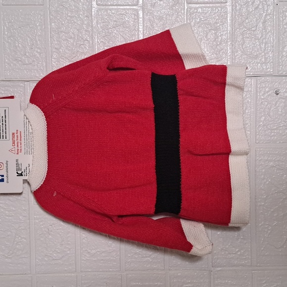 So'Dorable Baby Girl Sweater Dress & Headband Baby's First Christmas - Picture 4 of 7